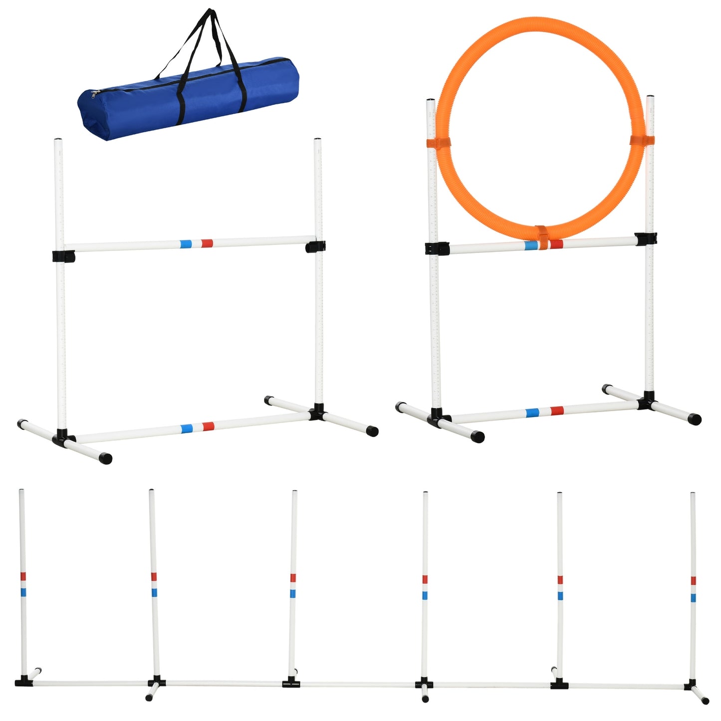 Dog Agility Training Set, 3-piece, easy to carry