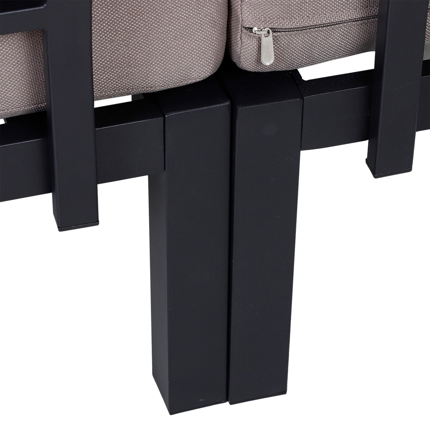 Outdoor 3-piece aluminum garden furniture with cushions