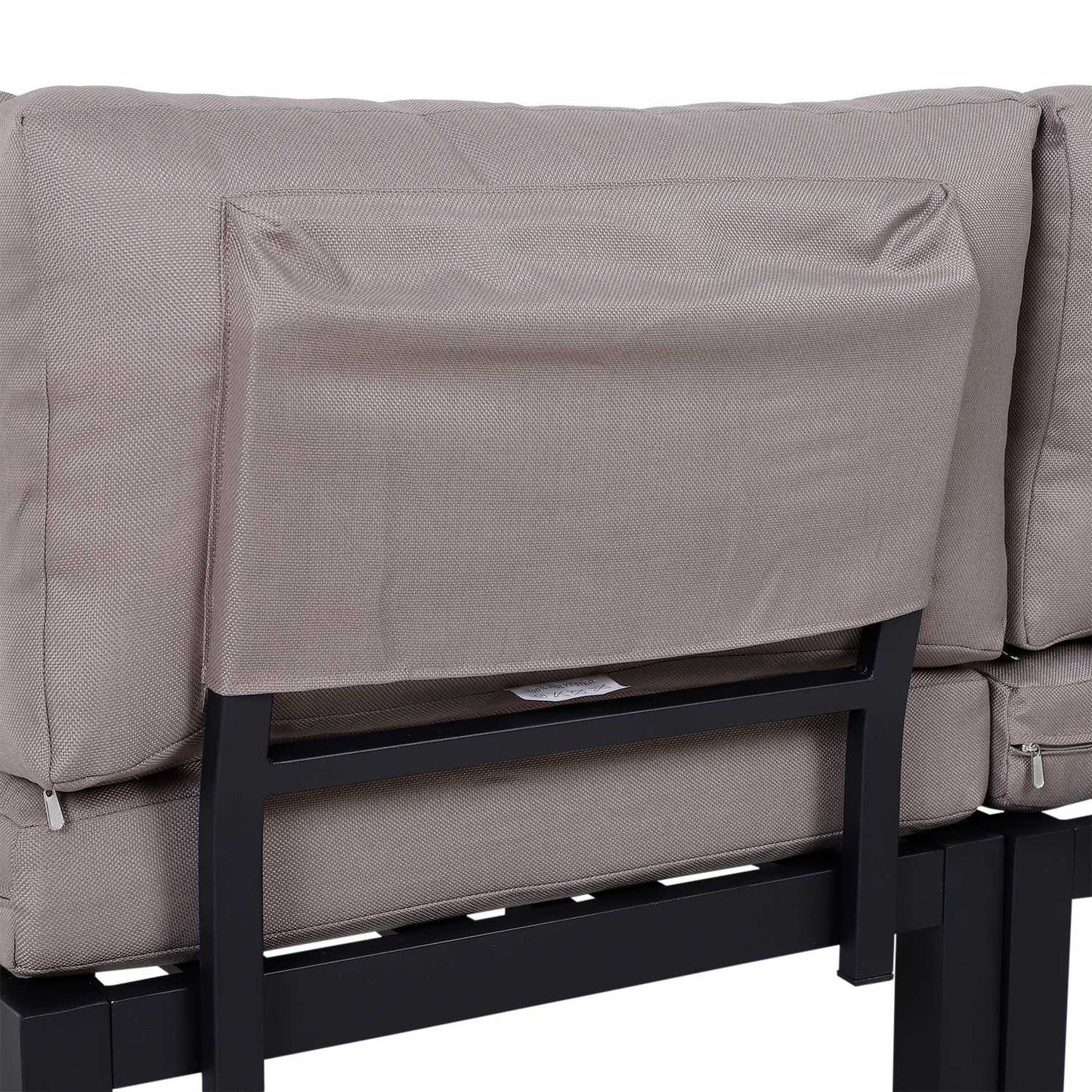 Outdoor 3-piece aluminum garden furniture with cushions