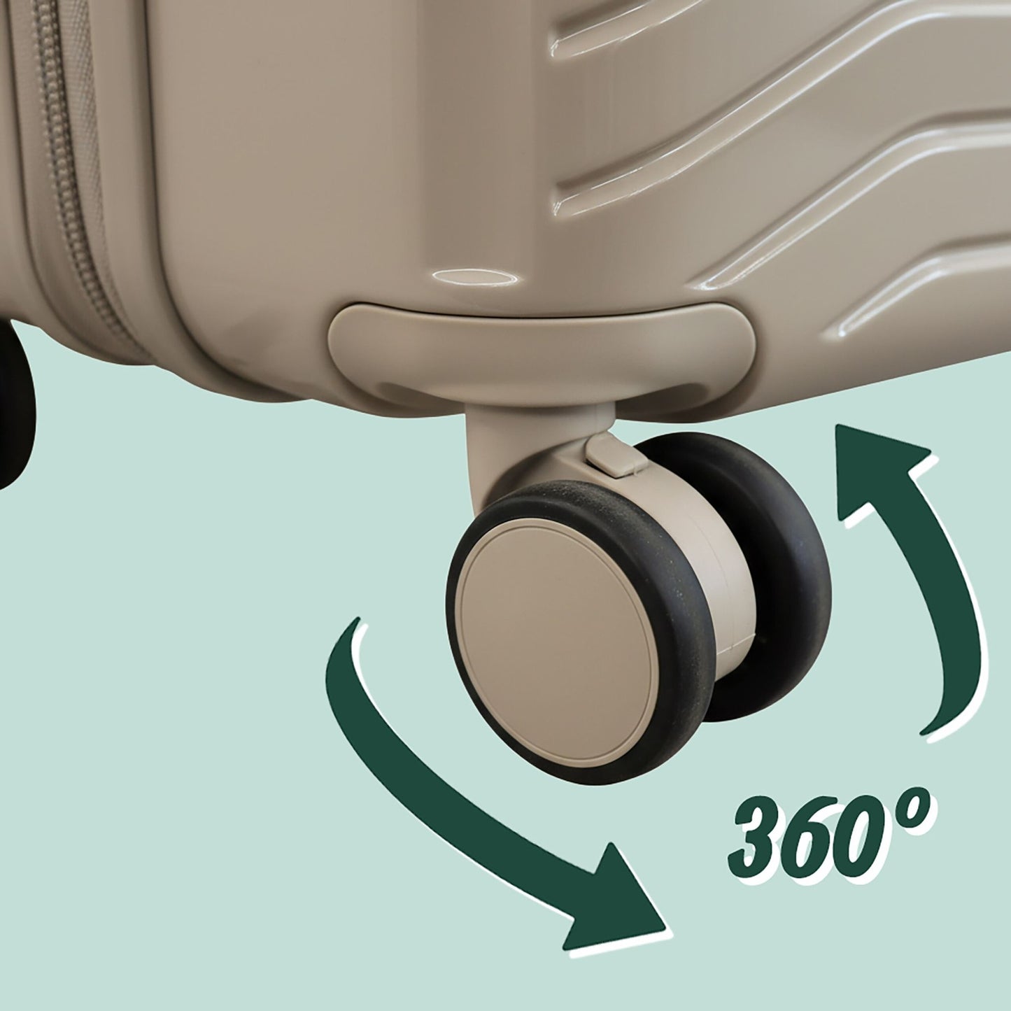 3-Piece Hard-Shell Luggage Set with TSA Lock