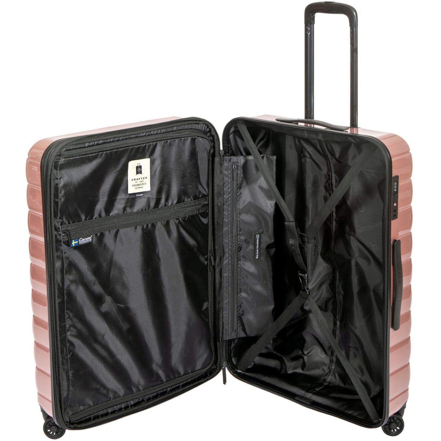 3-Piece Luggage Set, Pink, Smygehuk