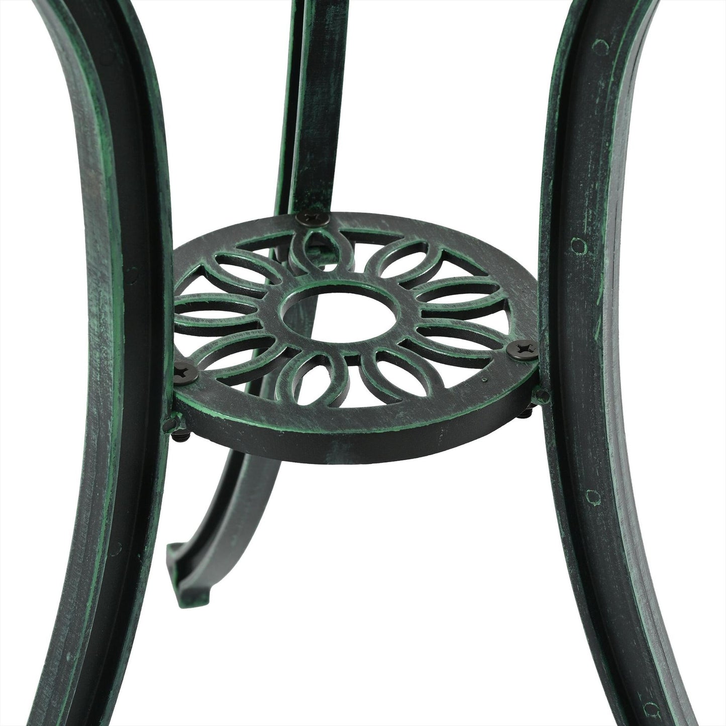 3-Piece Metal Bistro Set – Table & Chairs