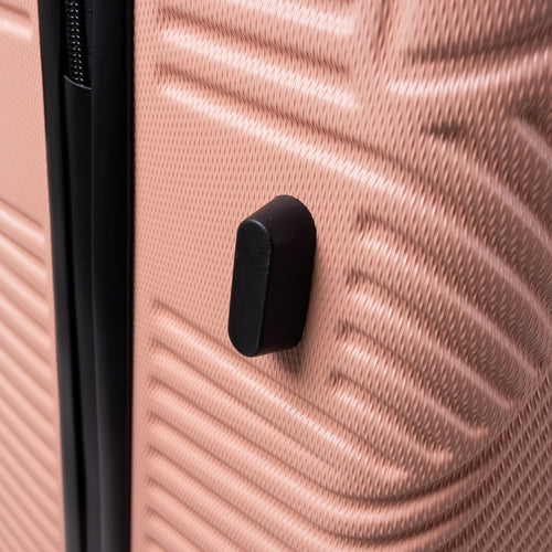 3-Piece Pink Suitcase Set – Lightweight, Durable