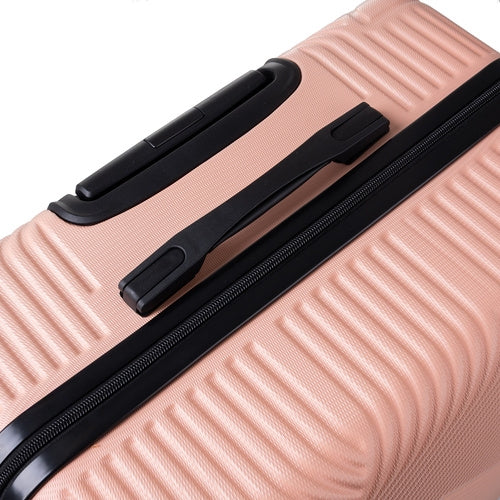 3-Piece Pink Suitcase Set – Lightweight, Durable