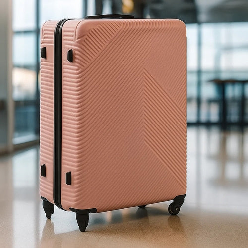 3-Piece Pink Suitcase Set – Lightweight, Durable