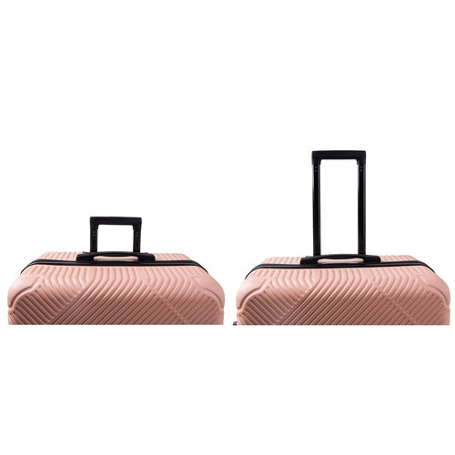 3-Piece Pink Suitcase Set – Lightweight, Durable