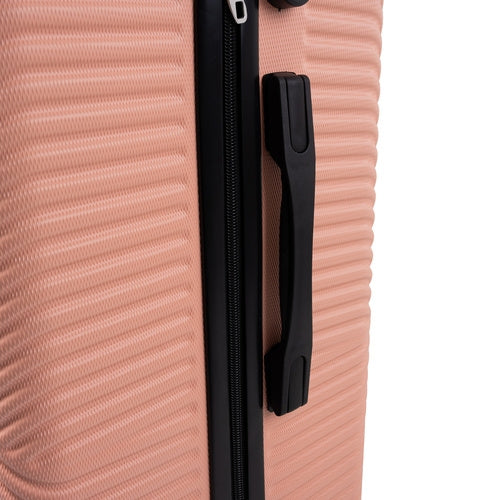 3-Piece Pink Suitcase Set – Lightweight, Durable