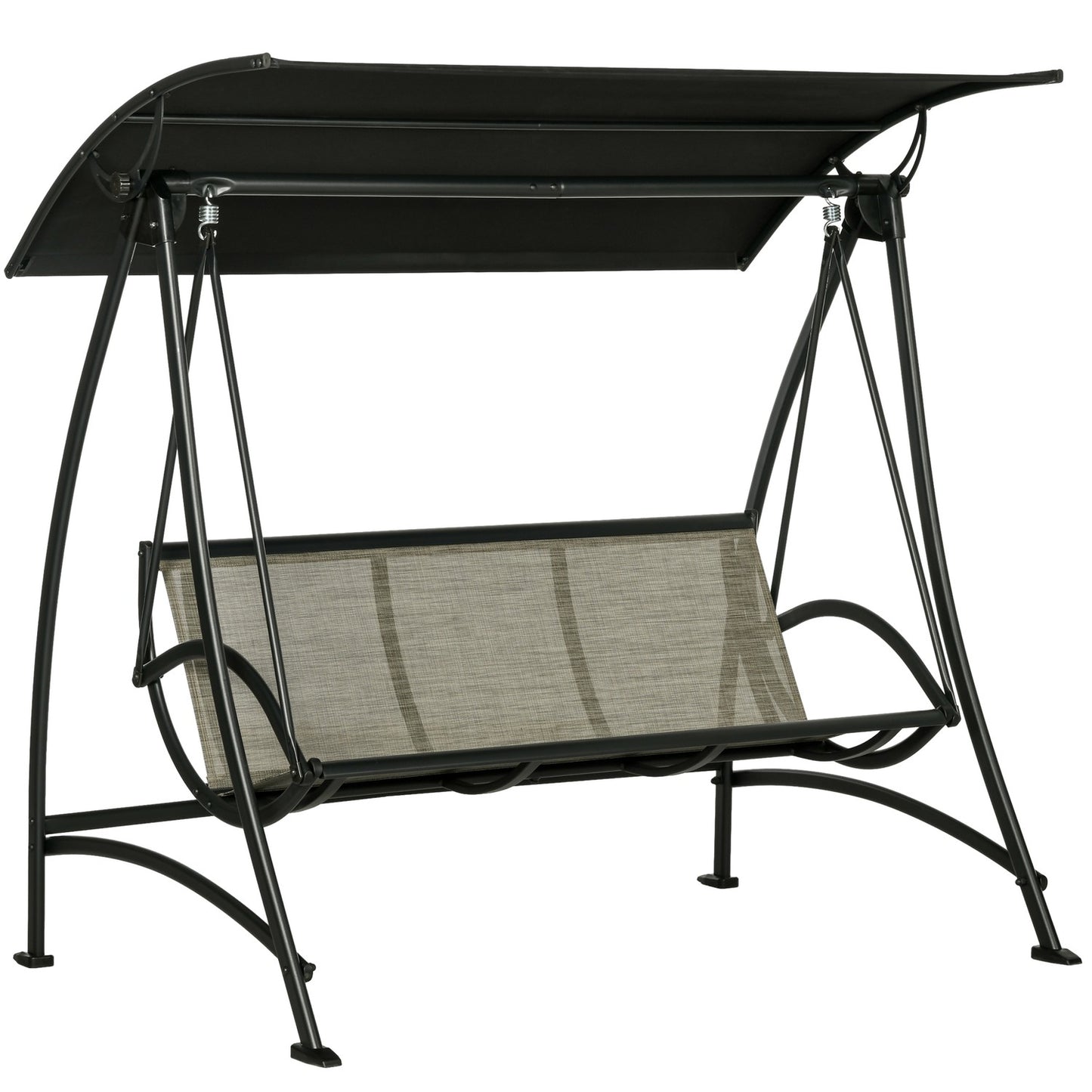 3-seater garden swing bench, UV protection, adjustable canopy