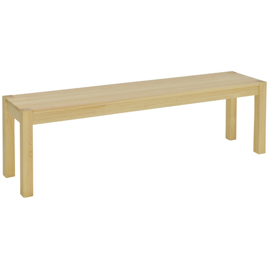 3-seat dining room bench in pine, holds 330 kg, 150 x 33 x 45 cm