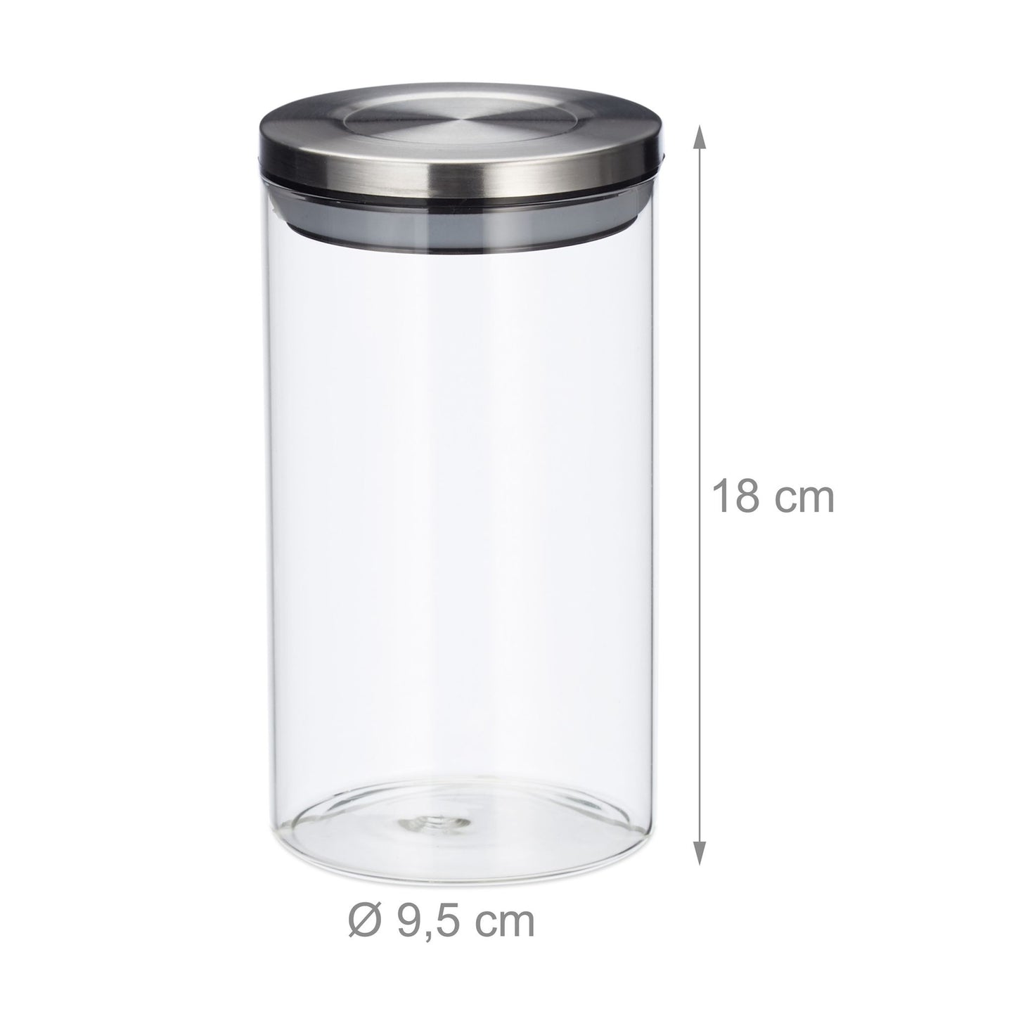 3 Storage jars 1000 ml