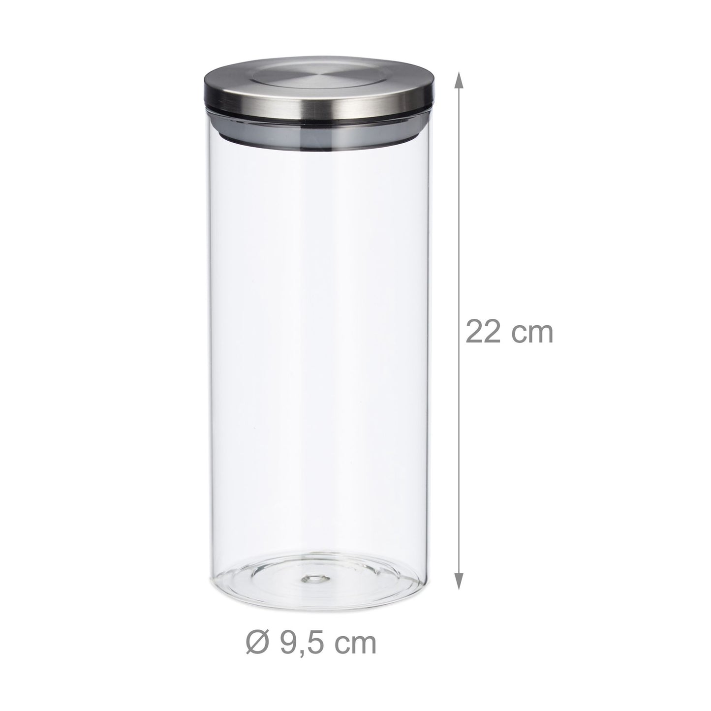 3 Storage jars 1300 ml