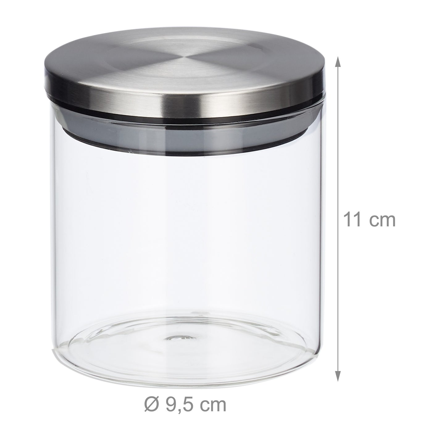 3 Storage jars 380 ml