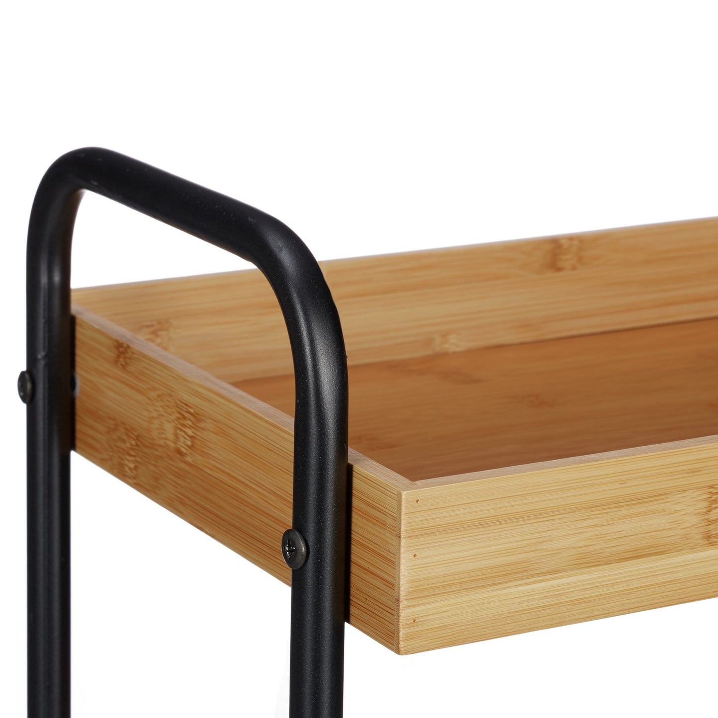 3-Tier Bamboo Serving Trolley