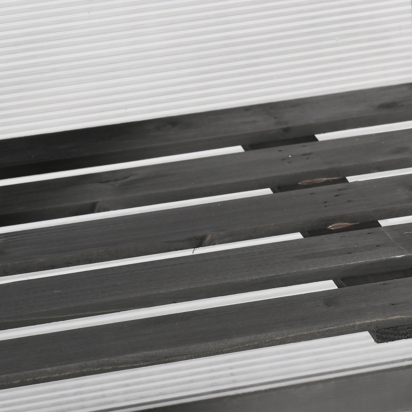 Greenhouse cold frame box, wood & polycarbonate, weatherproof