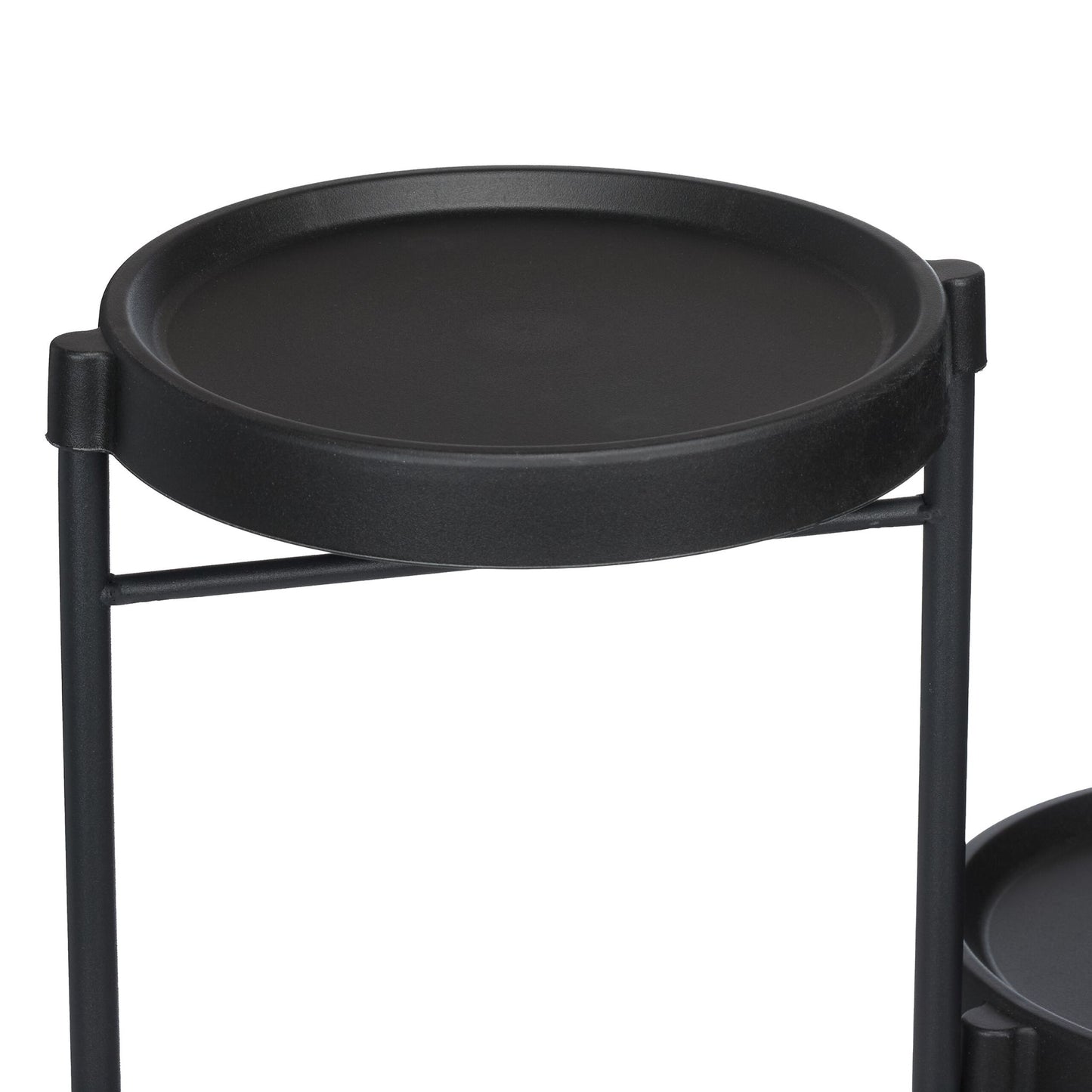 3-Tier Plant Stand, Foldable Steel & Plastic