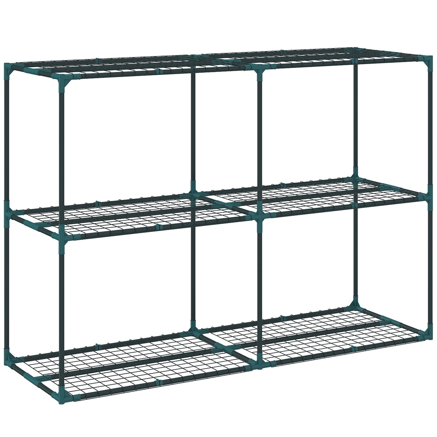 3-Tier Plant Stand, Steel, 20kg Capacity, Dark Green