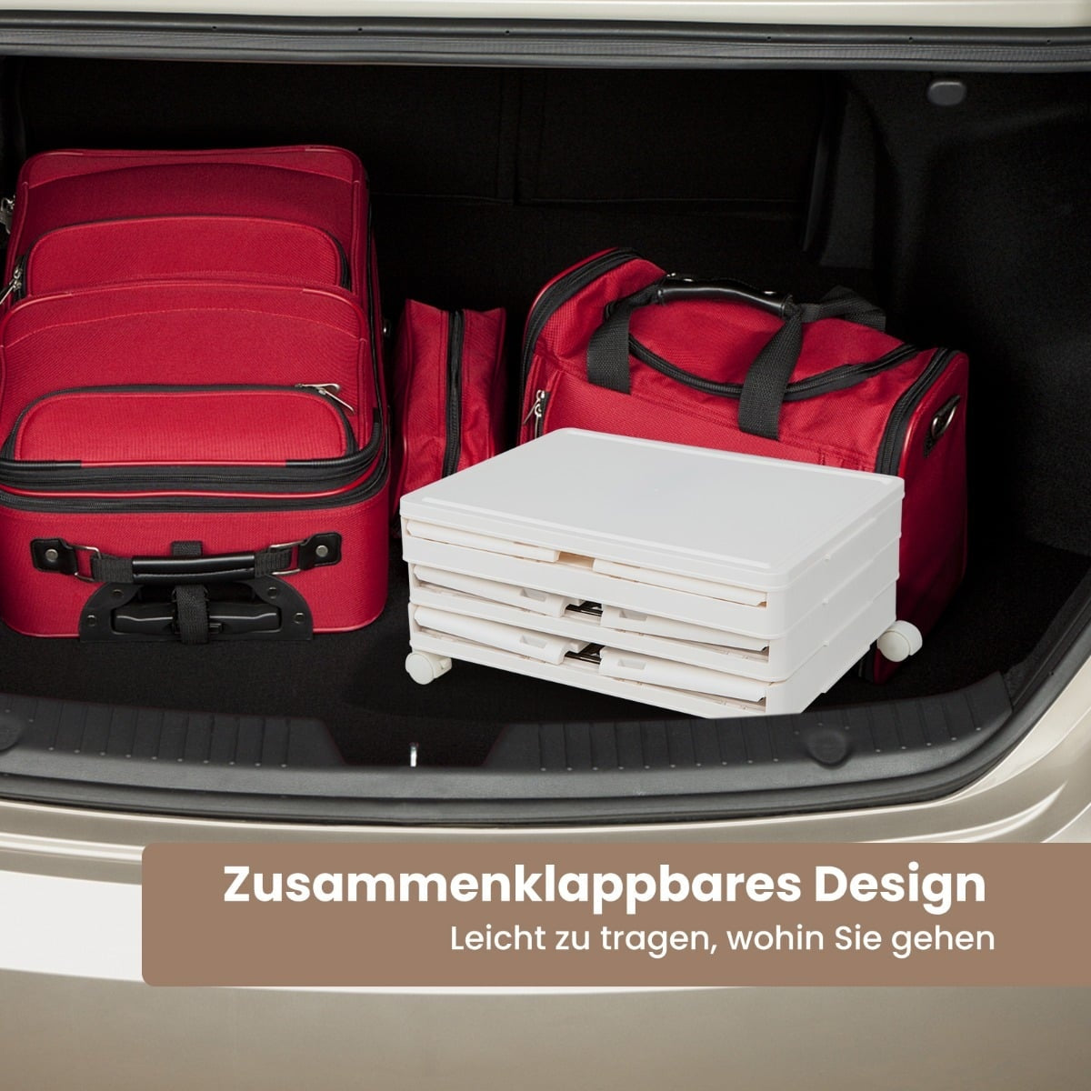 3-Tier Shoe Storage Box with Magnetic Doors & Wheels