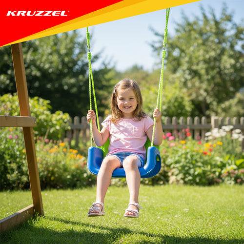 3-in-1 Children's Swing, Adjustable Ropes, 30kg Capacity
