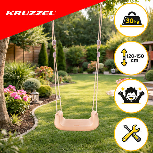 3-in-1 Children's Swing, Adjustable Ropes, 30kg Capacity