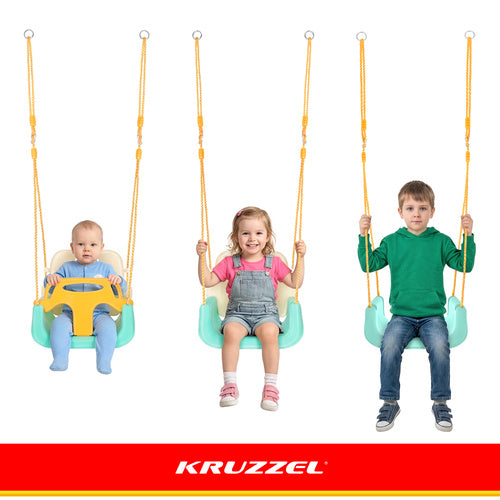 3-in-1 Children's Swing, Adjustable Ropes, 30 kg Capacity