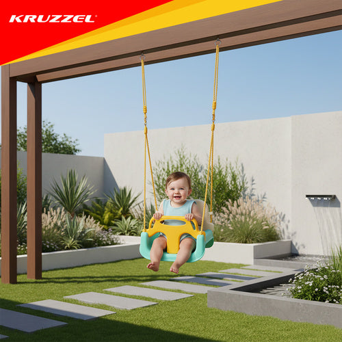 3-in-1 Children's Swing, Adjustable Ropes, 30 kg Capacity