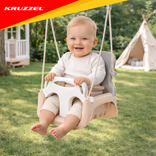 3-in-1 Children's Swing, Adjustable Ropes, 30kg Capacity