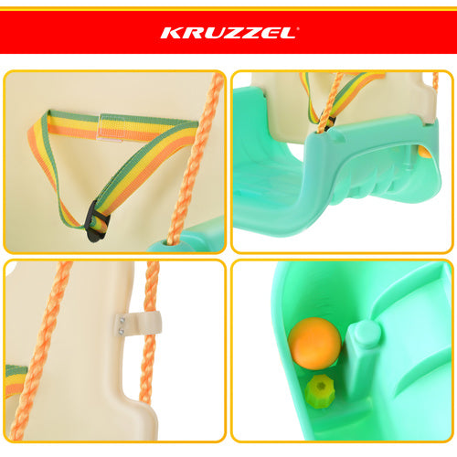 3-in-1 Children's Swing, Adjustable Ropes, 30 kg Capacity