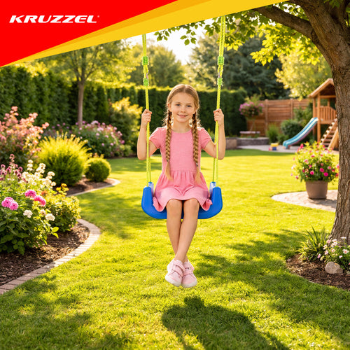 3-in-1 Children's Swing, Adjustable Ropes, 30kg Capacity
