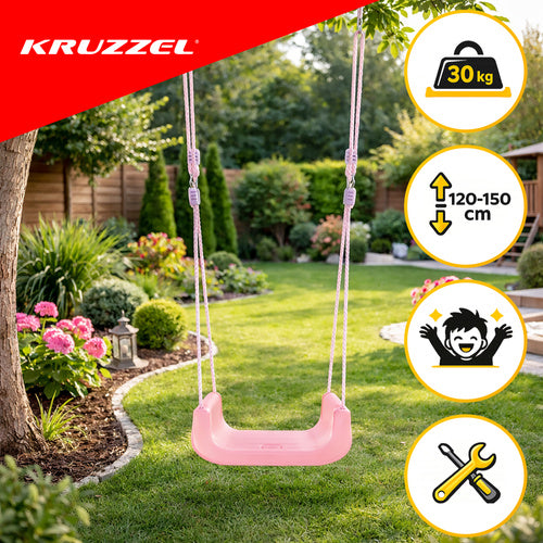 3-in-1 Children's Swing, Adjustable Ropes, 30kg Max Load