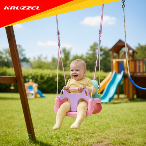 3-in-1 Children's Swing, Adjustable Ropes, 30kg Max Load
