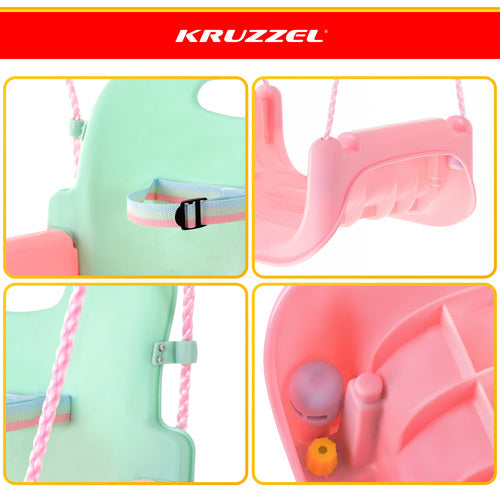 3-in-1 Children's Swing, Adjustable Ropes, 30kg Max Load