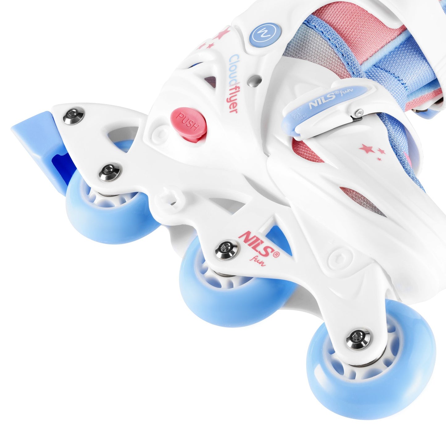 3-in-1 Inline/Quad Skates, White, Size XS (26-29)