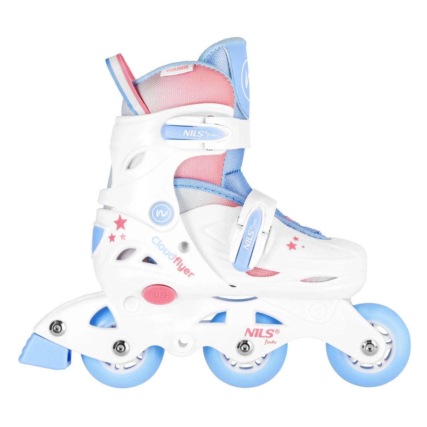 3-in-1 Inline/Quad Skates, White, Size XS (26-29)