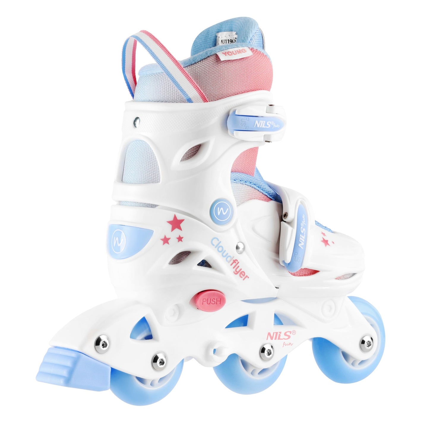 3-in-1 Inline/Quad Skates, White, Size XS-S (30-33)
