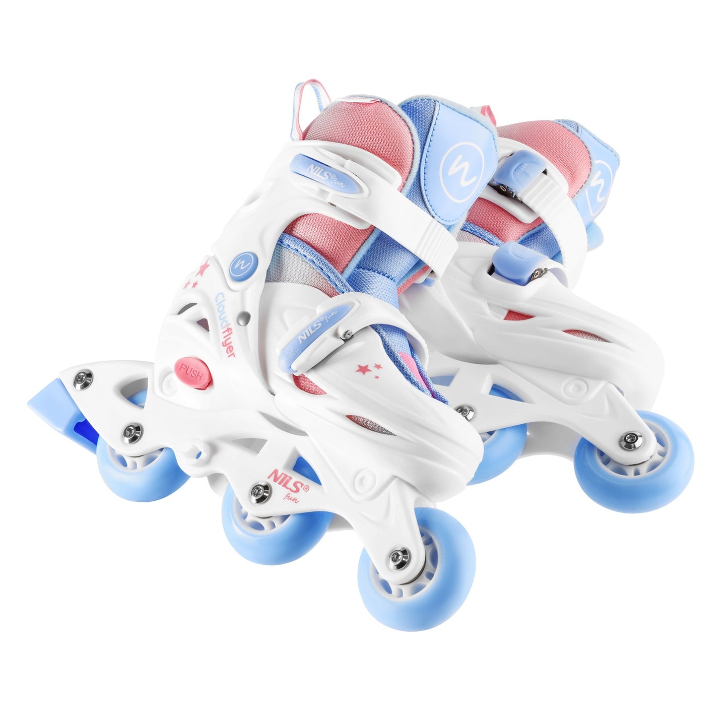3-in-1 Inline/Quad Skates, White, Size XS-S (30-33)