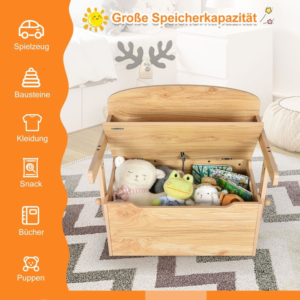 3-in-1 Kids Activity Table Set with Desk & Storage