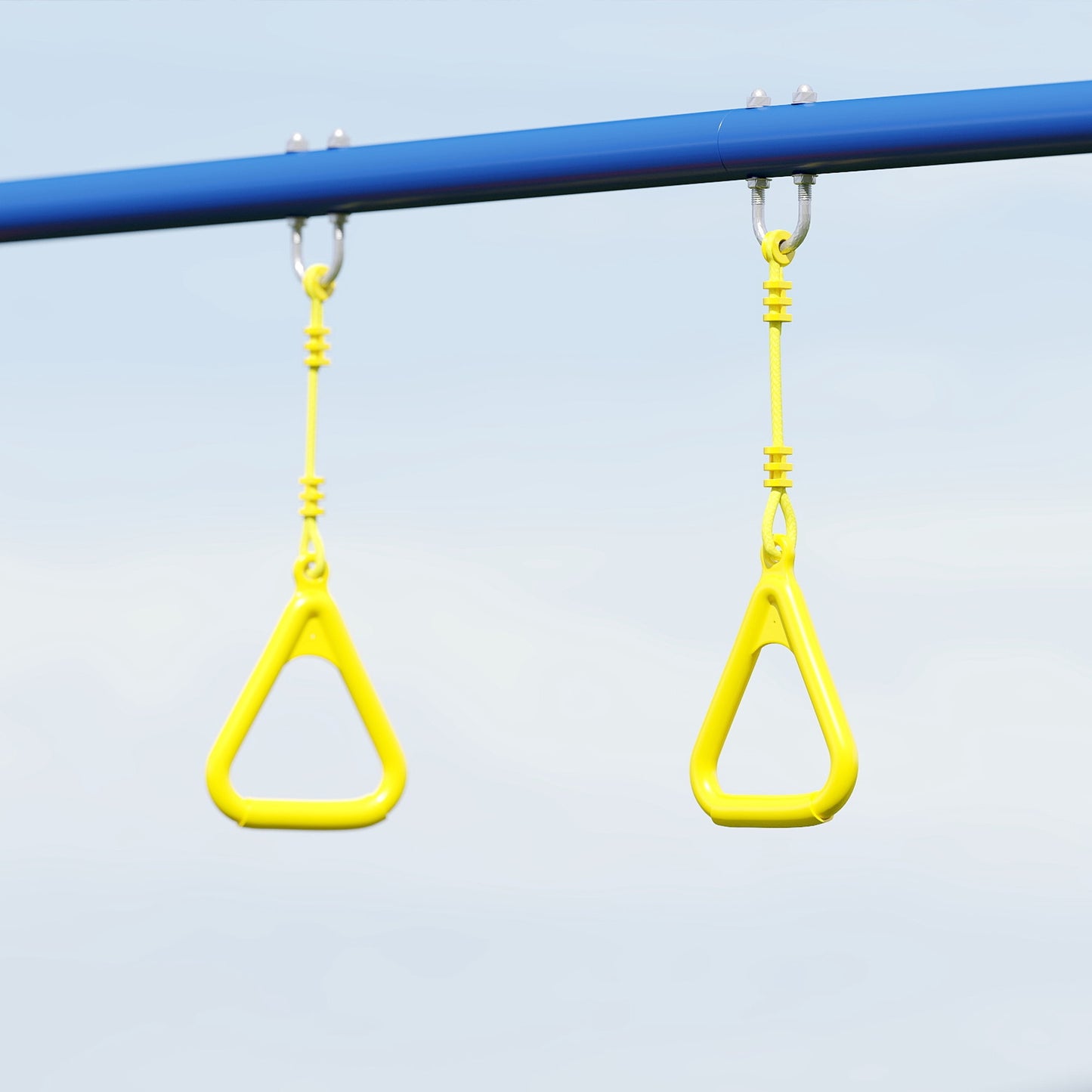 3-in-1 Kids Swing Set, Steel Frame, 150 kg Capacity
