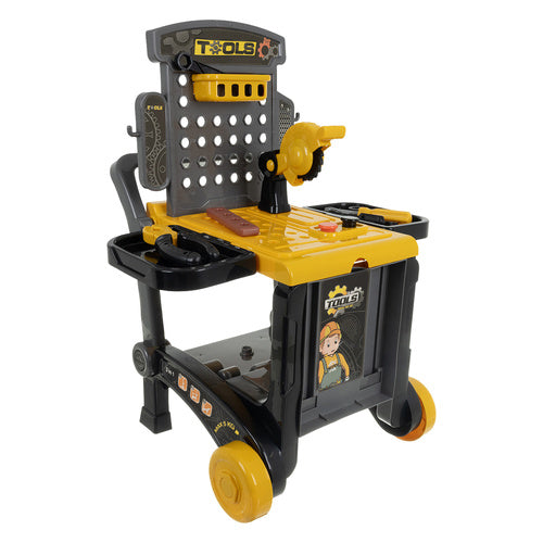 3-in-1 Kids Toy Workshop Set, 59-Piece Tool Kit