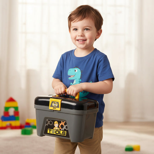 3-in-1 Kids Toy Workshop Set, 59-Piece Tool Kit