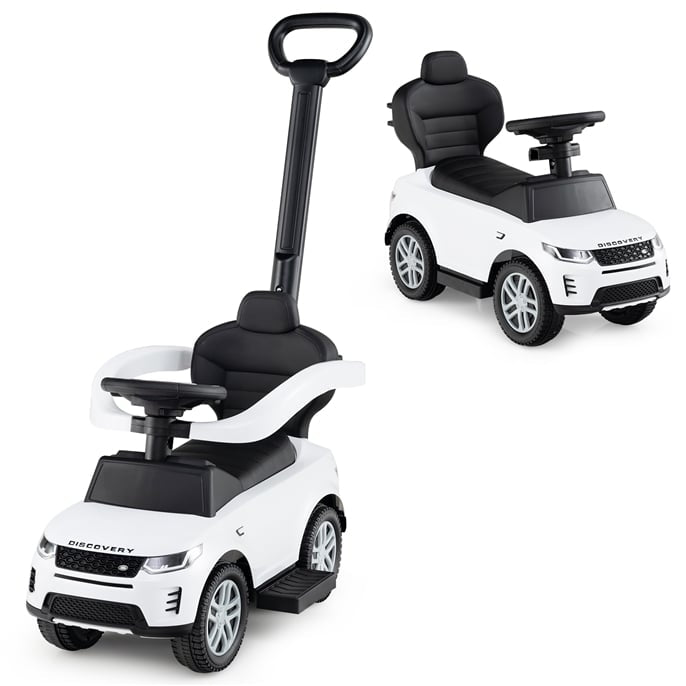 3-in-1 Toddler Ride-On Car with Removable Handle