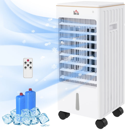 Portable Air Conditioner, 3 Modes, Timer, Wheels, White