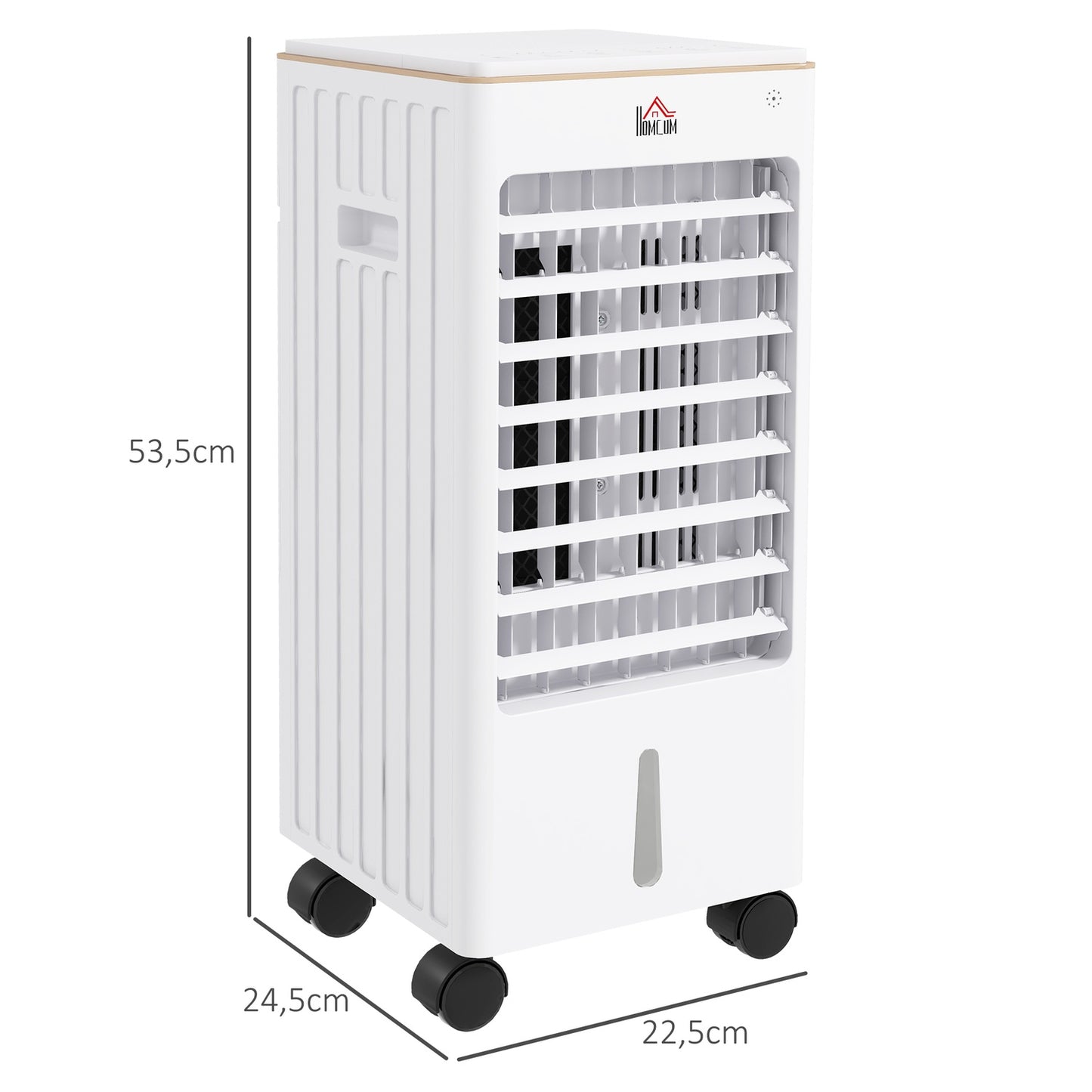 Portable Air Conditioner, 3 Modes, Timer, Wheels, White