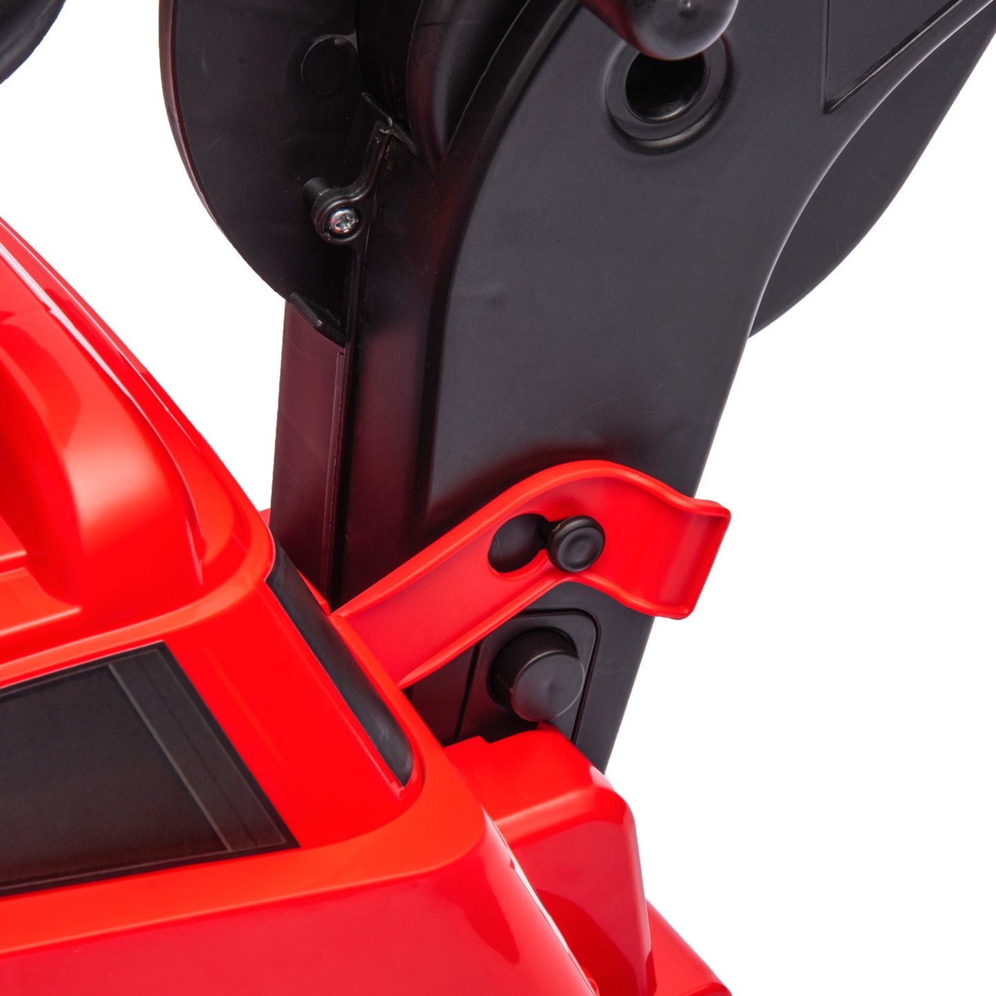 Traveling excavator with music, 25 kg capacity, red/black