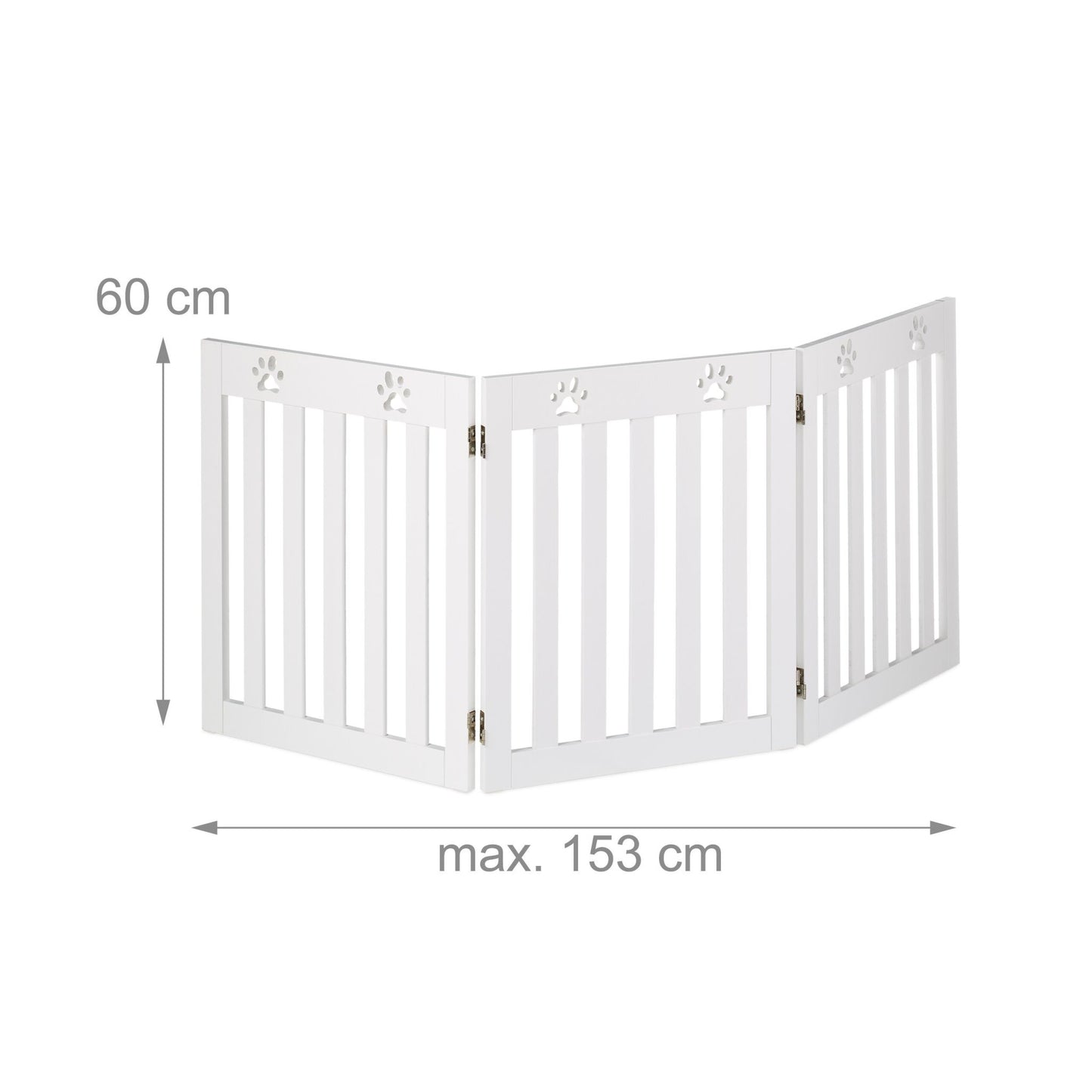 3-part dog fence paws