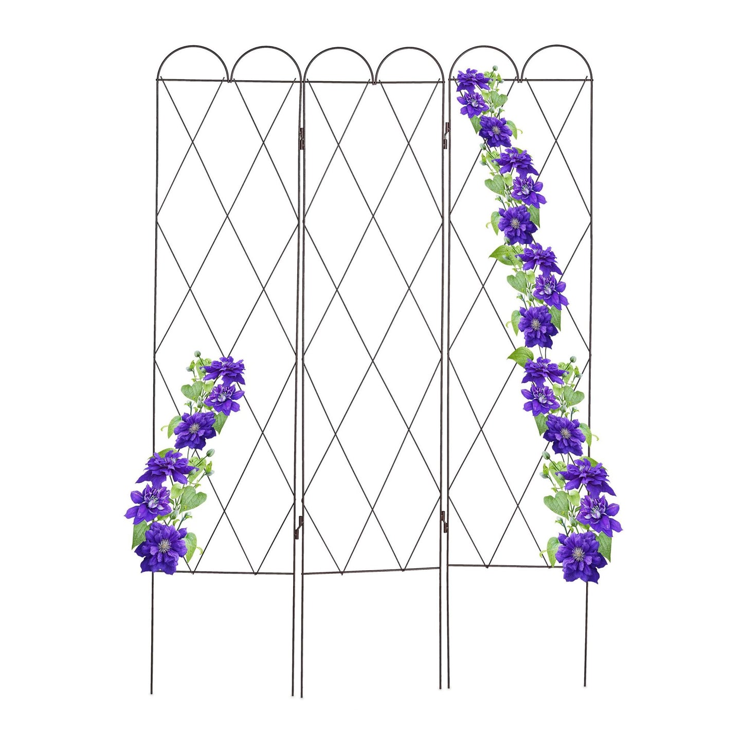 3-part trellis in rust color