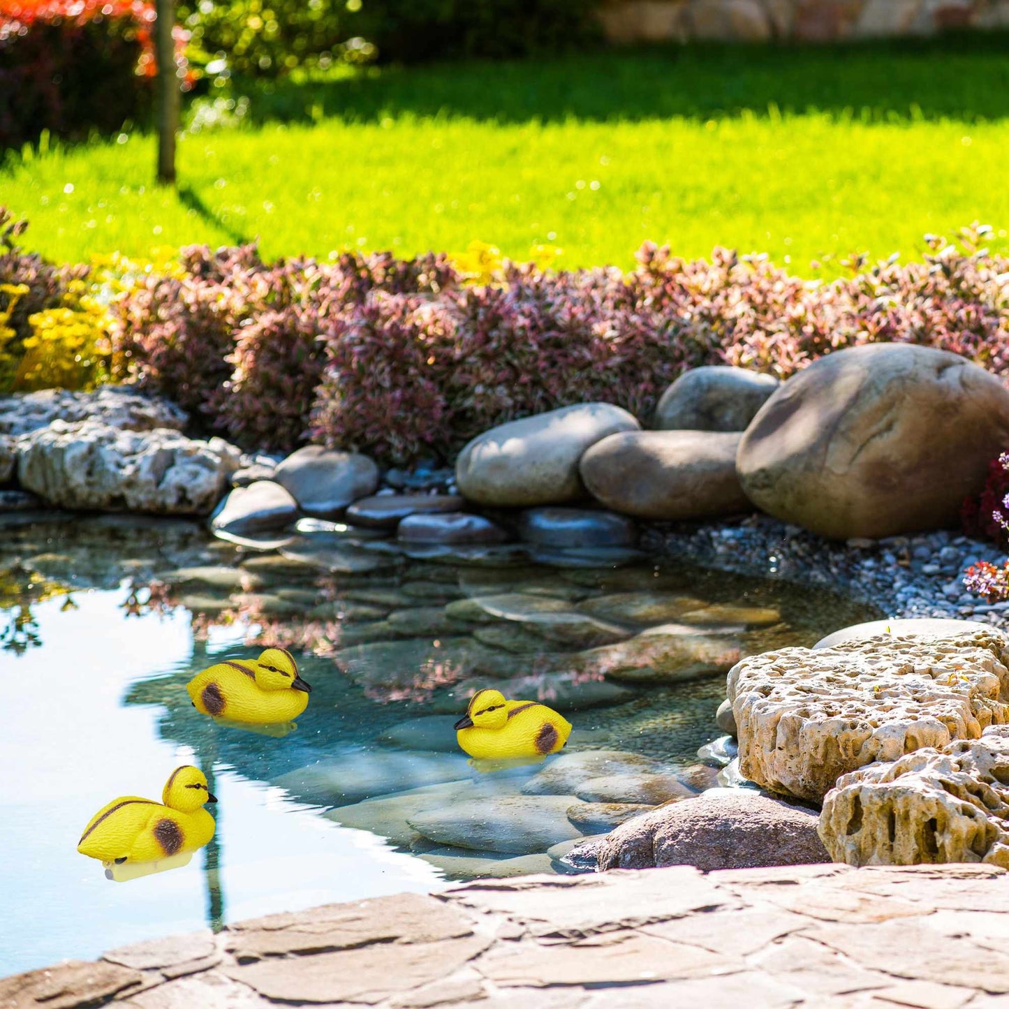 3 pcs. Ducks for fish pond