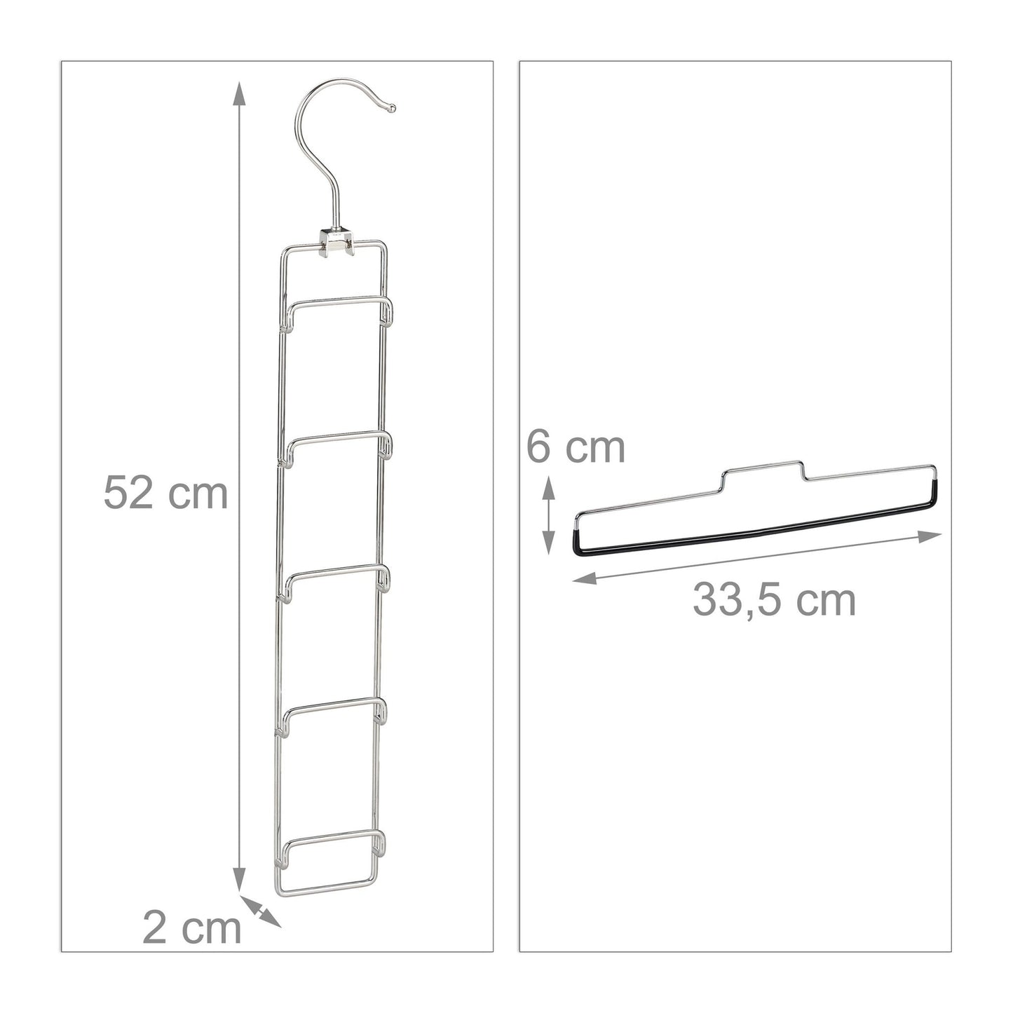 3 pcs. Multi-hangers for trousers