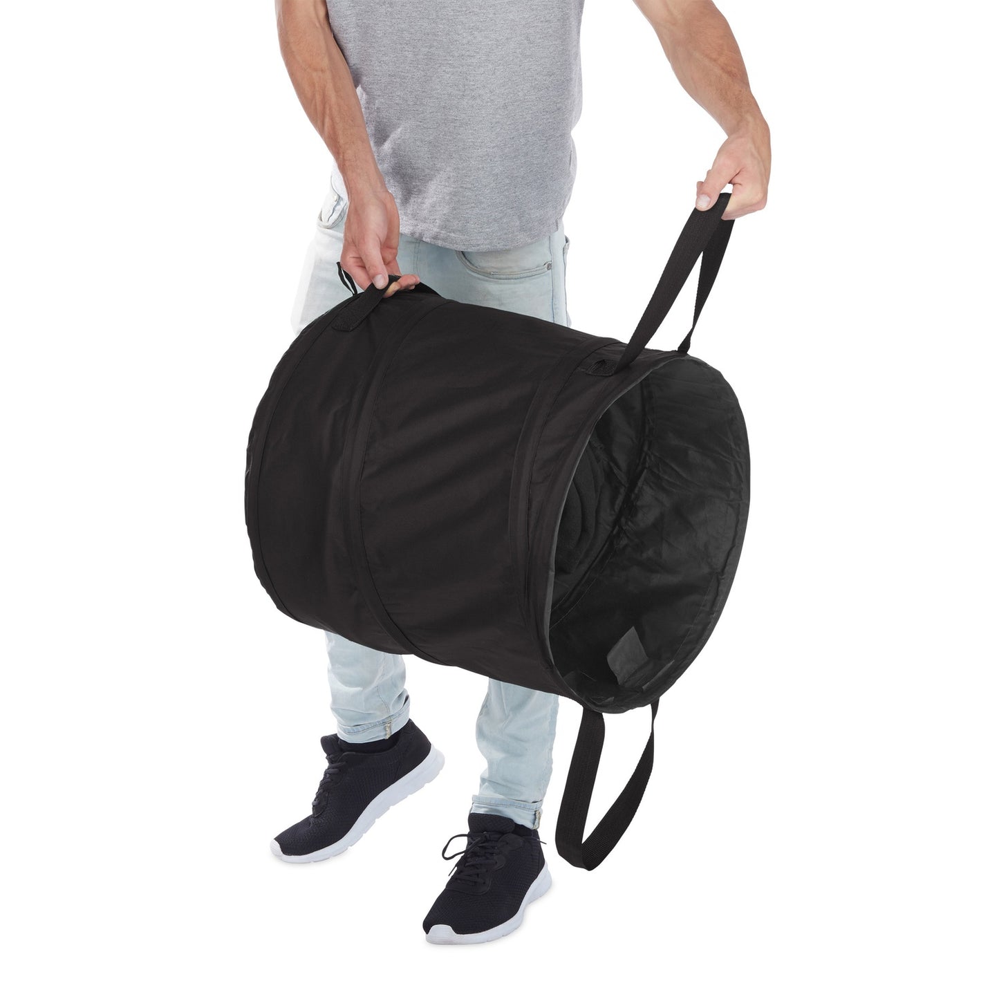 3 pcs. garden bags 160-liter black