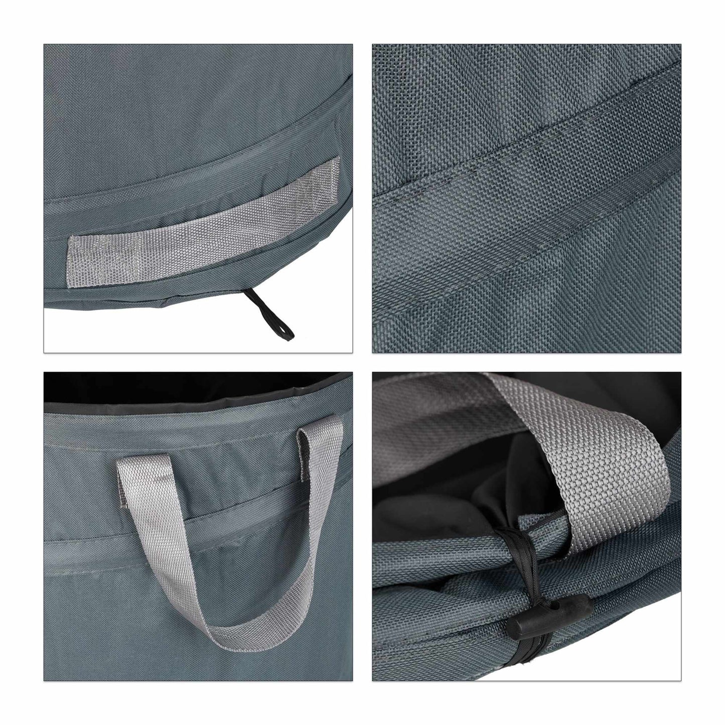 3 pcs. garden bags 85-liter gray