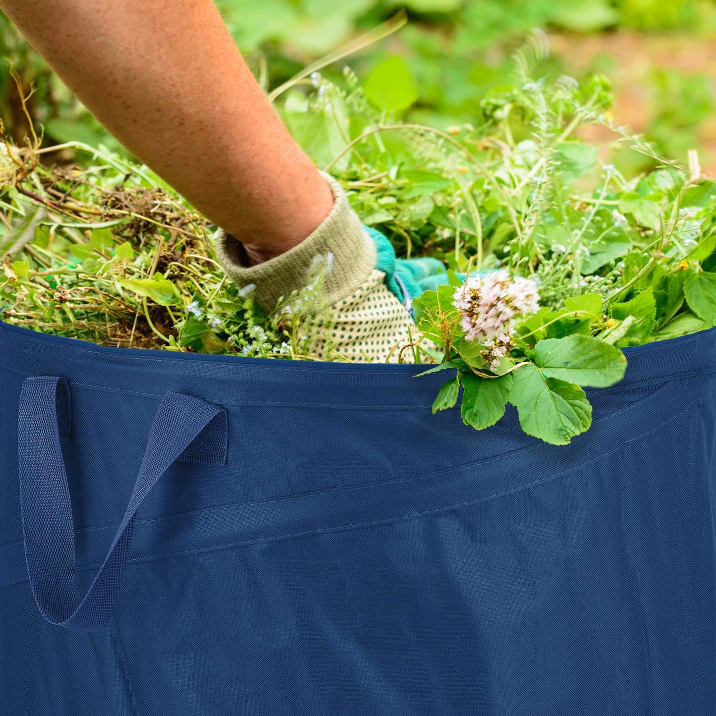 3 pcs. garden sacks 160-litre blue